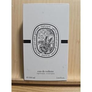 Eau Rose by Diptyque for Women - 3.4 oz /100ml EDT Spray - New Unsealed Box